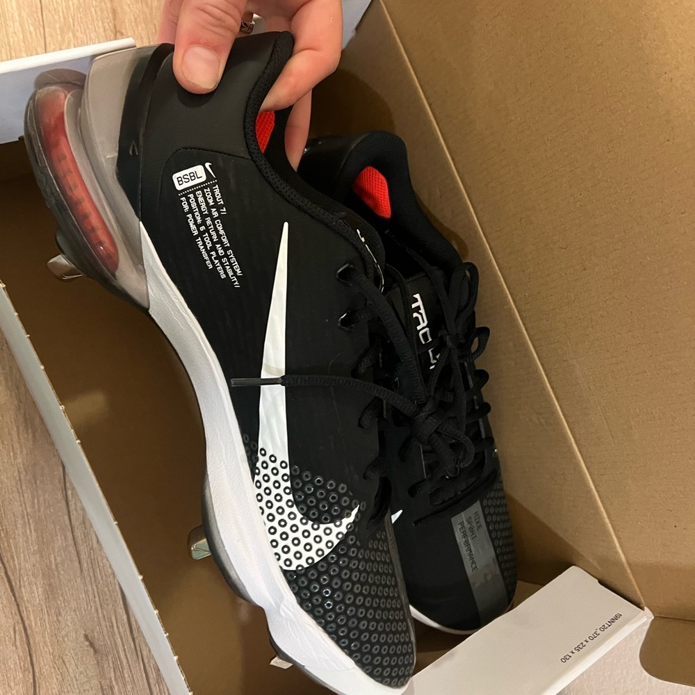 NEW nike men's force zoom trout 7 pro metal baseball cleats